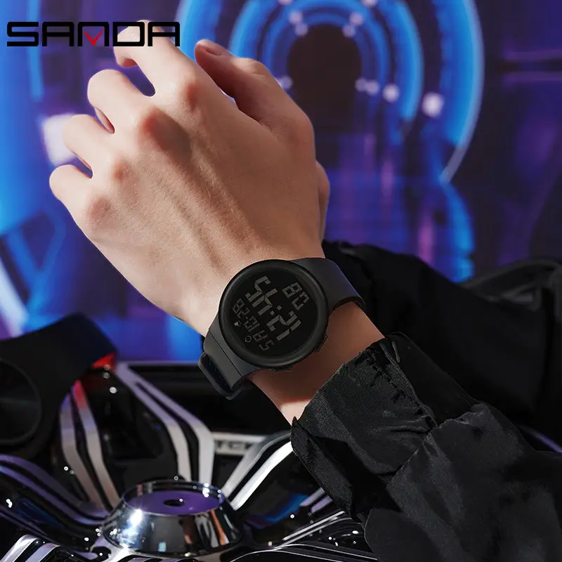 Sanda Digital Watch Multi-Functional Alarm Clock for Men Women