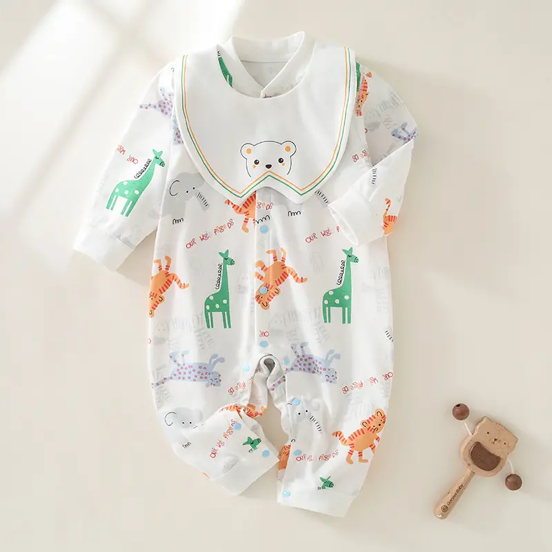 Baby Long Sleeve Boneless Cotton Clothes Spring Autumn Hatshirt - Image 2
