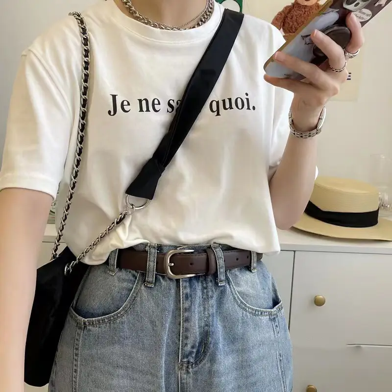 Women's Tanned Leather Belt Retro Style Black - Image 7