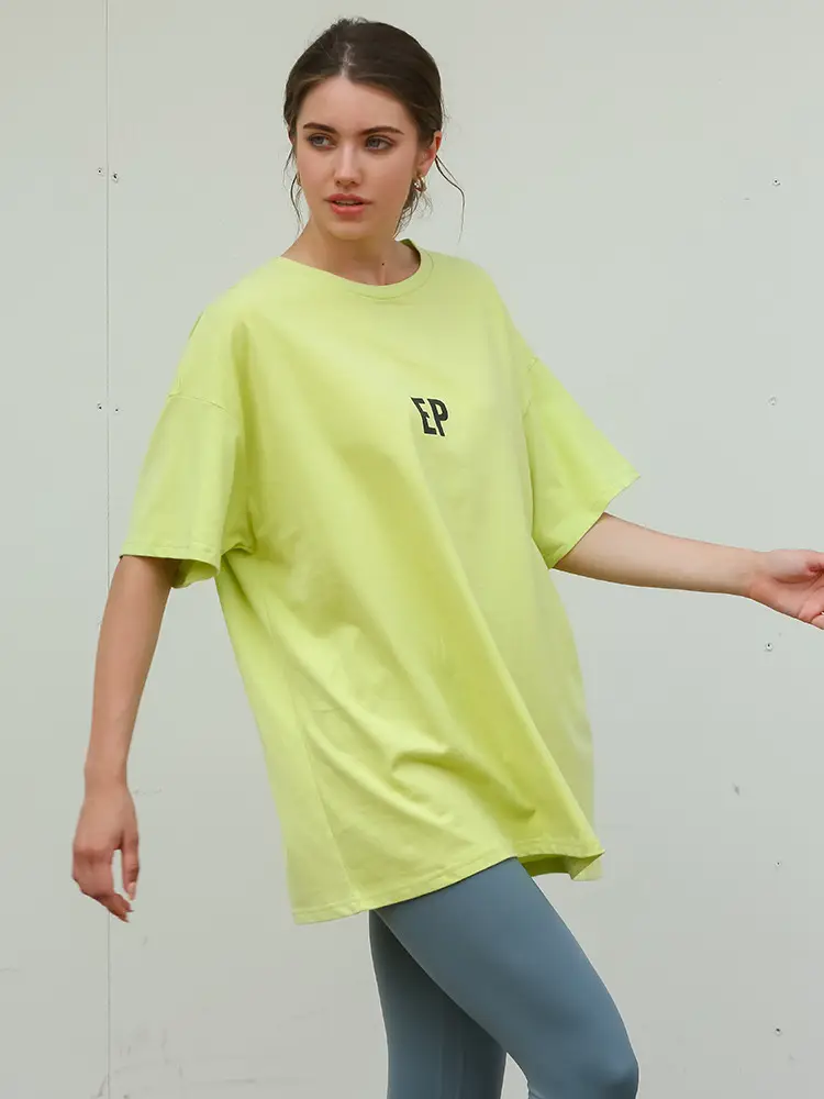 White Loose Fit T-Shirt for Women & Boys Casual Yoga Wear - Image 7