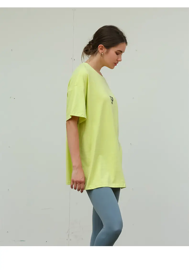 White Loose Fit T-Shirt for Women & Boys Casual Yoga Wear — feature 10