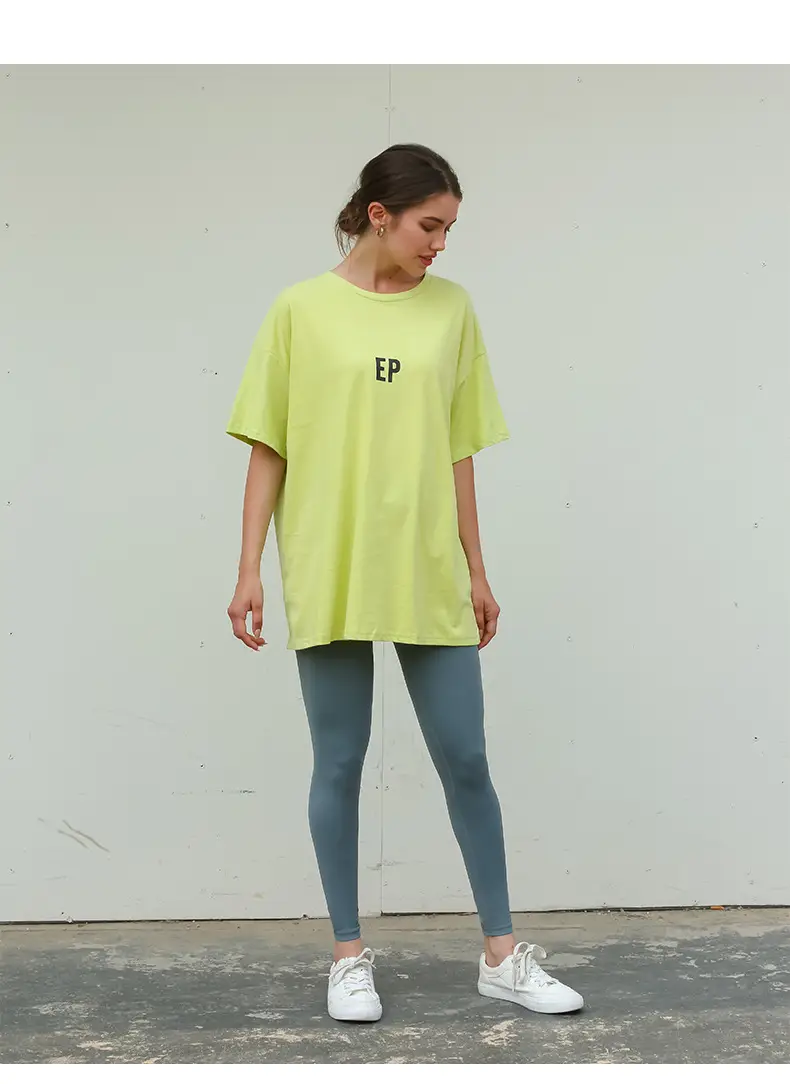 White Loose Fit T-Shirt for Women & Boys Casual Yoga Wear — feature 13