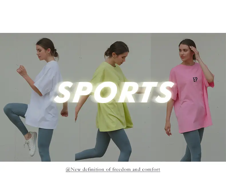 White Loose Fit T-Shirt for Women & Boys Casual Yoga Wear — feature 7