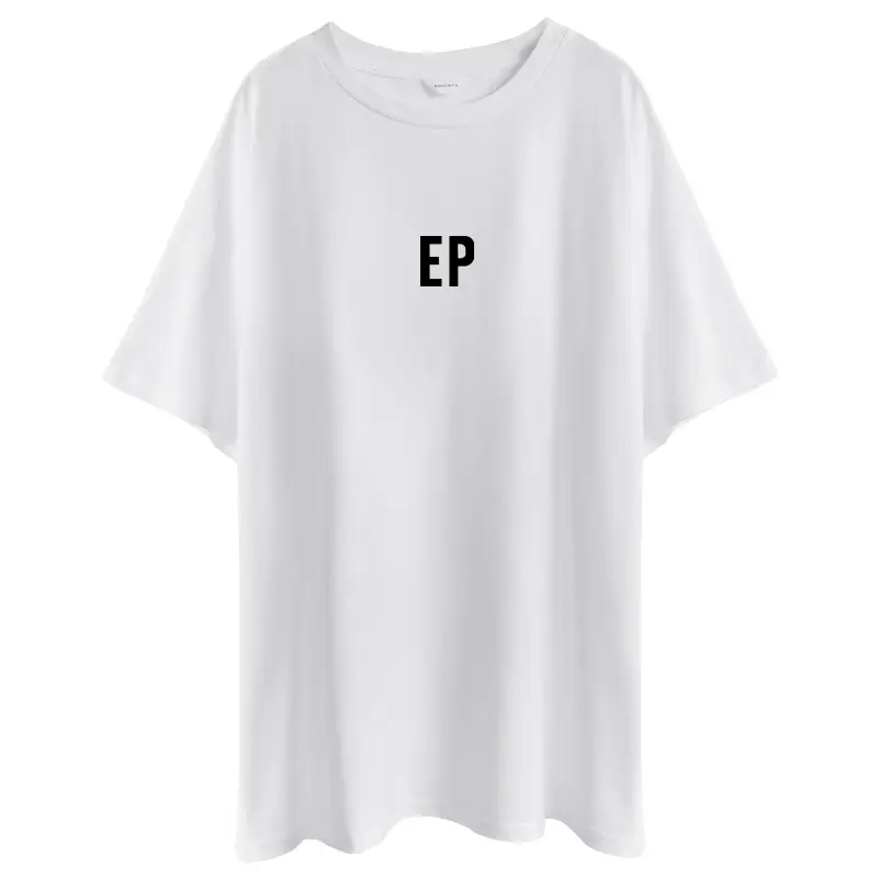 White Loose Fit T-Shirt for Women & Boys Casual Yoga Wear - Image 3