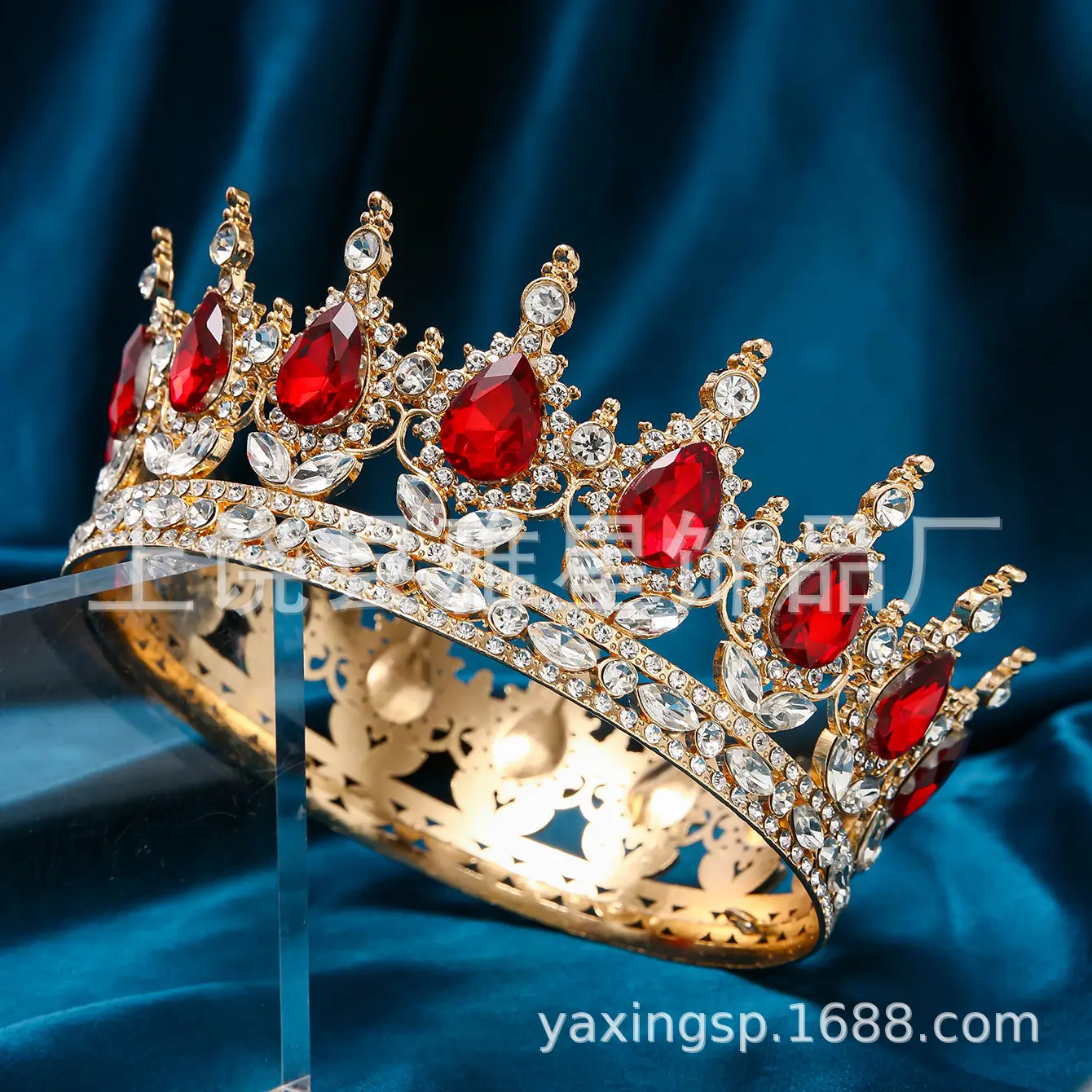 Luxury Rhinestone Crown for Bridal & Formal Wear - Image 23