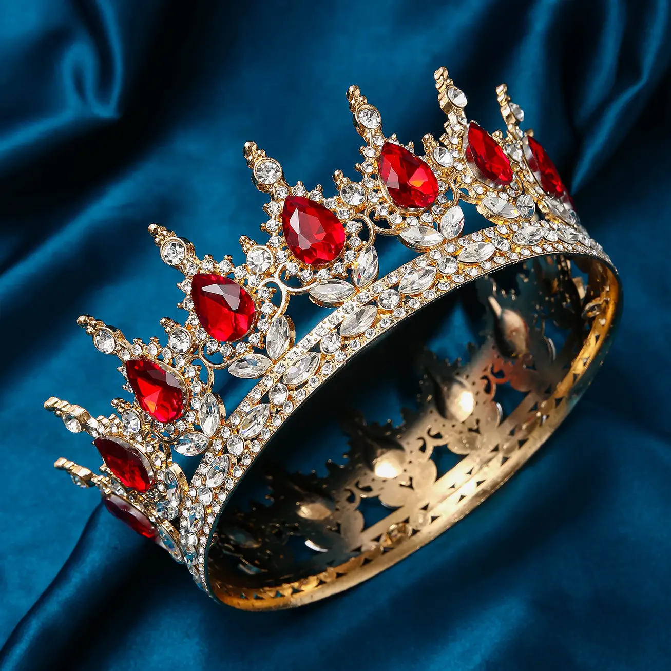 Luxury Rhinestone Crown for Bridal & Formal Wear — feature 11