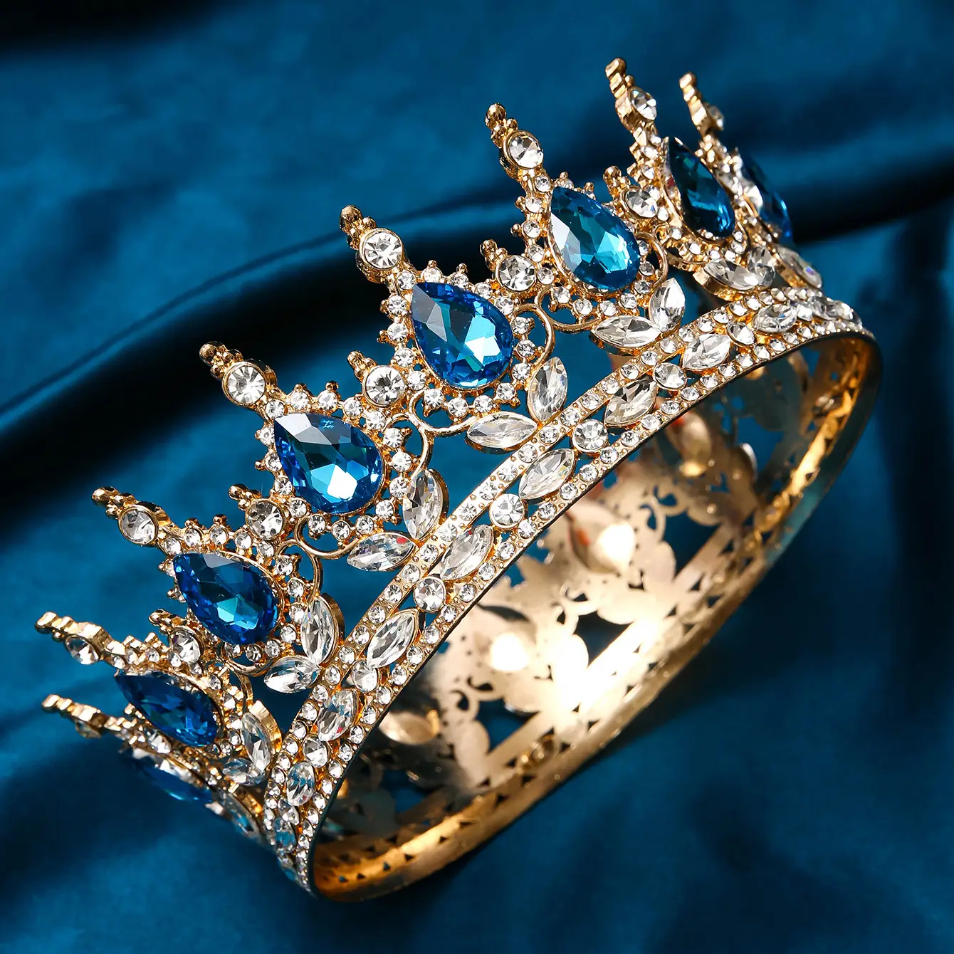 Luxury Rhinestone Crown for Bridal & Formal Wear — feature 14