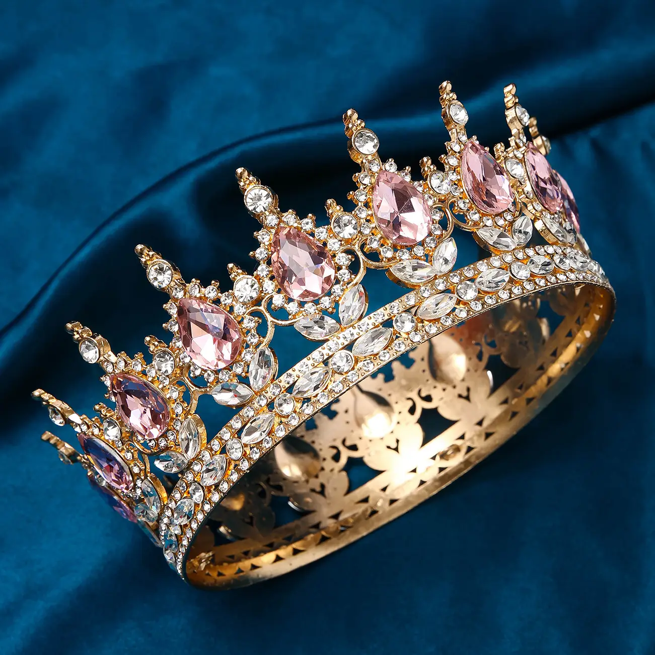 Luxury Rhinestone Crown for Bridal & Formal Wear — feature 17