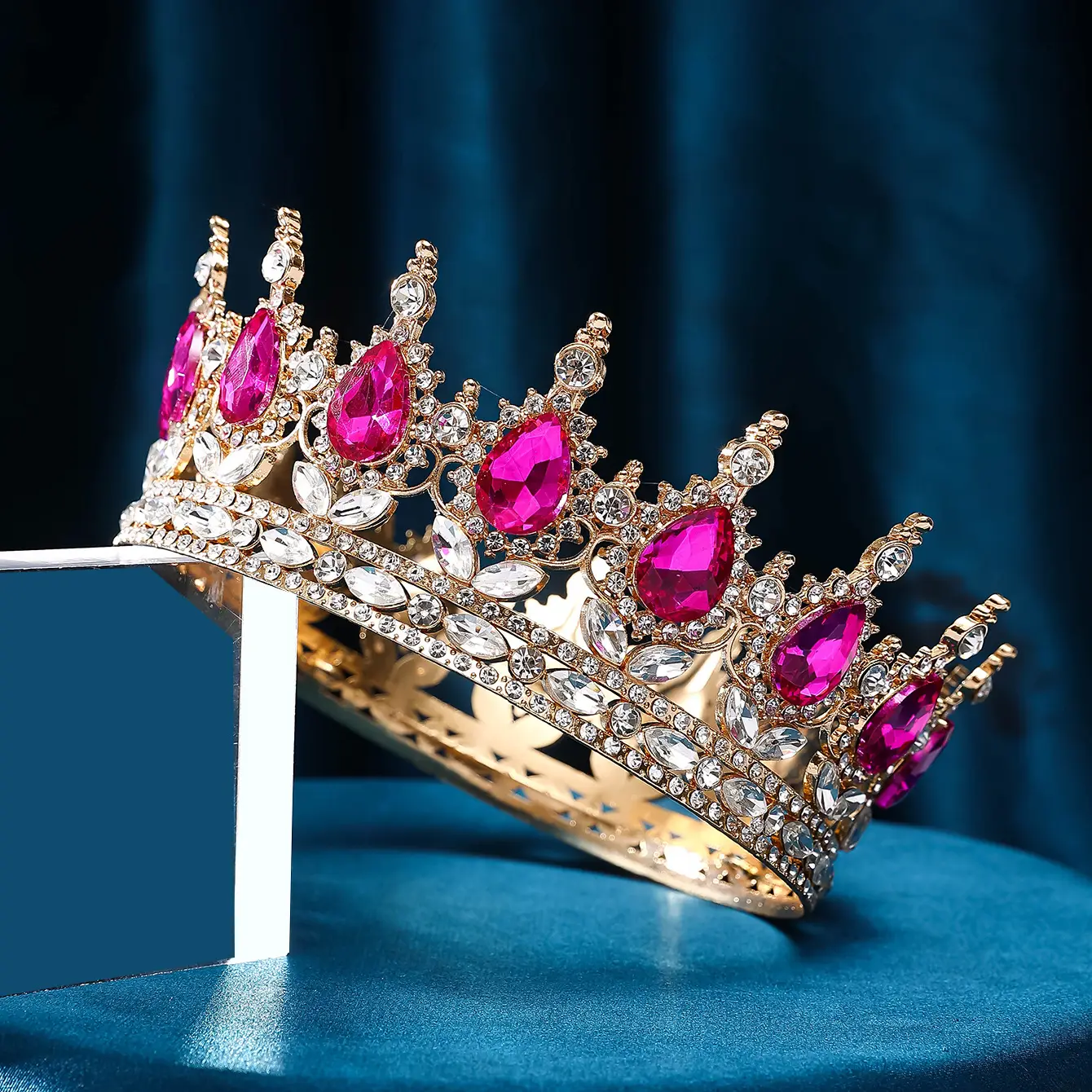 Luxury Rhinestone Crown for Bridal & Formal Wear — feature 23