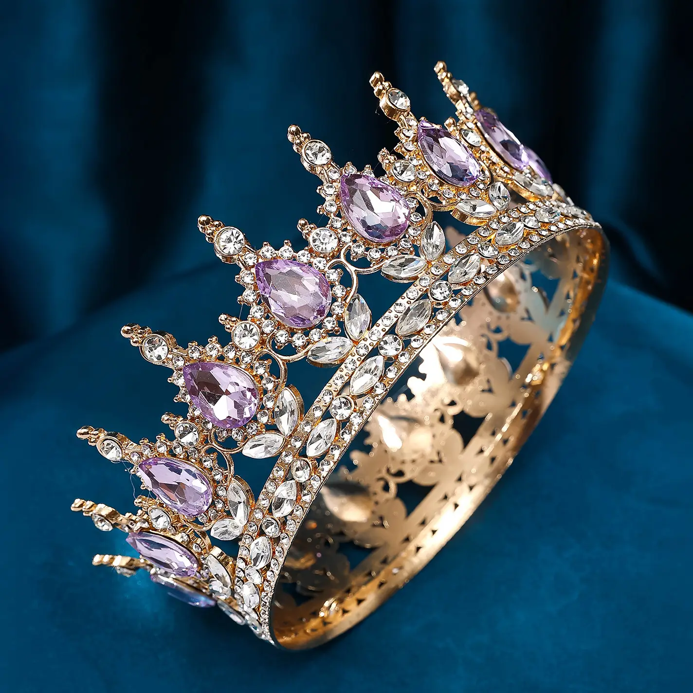 Luxury Rhinestone Crown for Bridal & Formal Wear — feature 25
