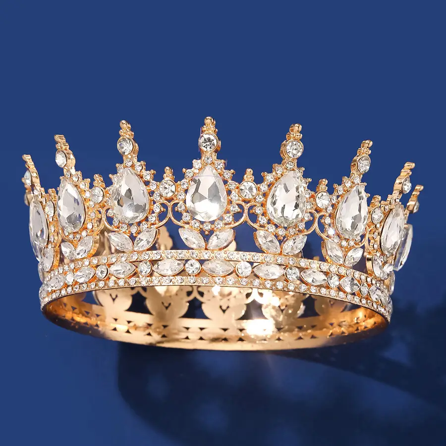 Luxury Rhinestone Crown for Bridal & Formal Wear — feature 28