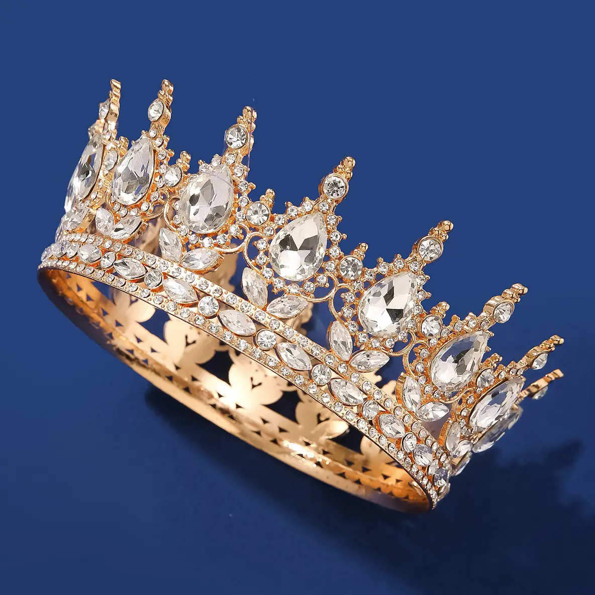 Luxury Rhinestone Crown for Bridal & Formal Wear — feature 29