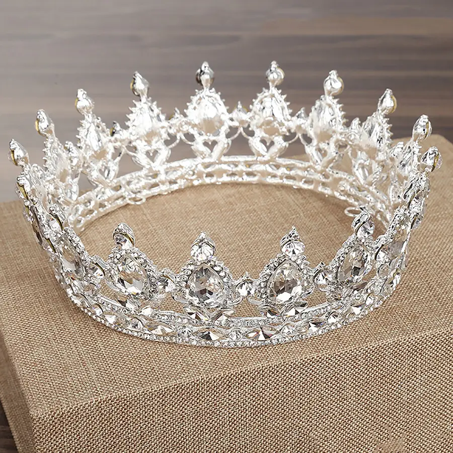 Luxury Rhinestone Crown for Bridal & Formal Wear — feature 31