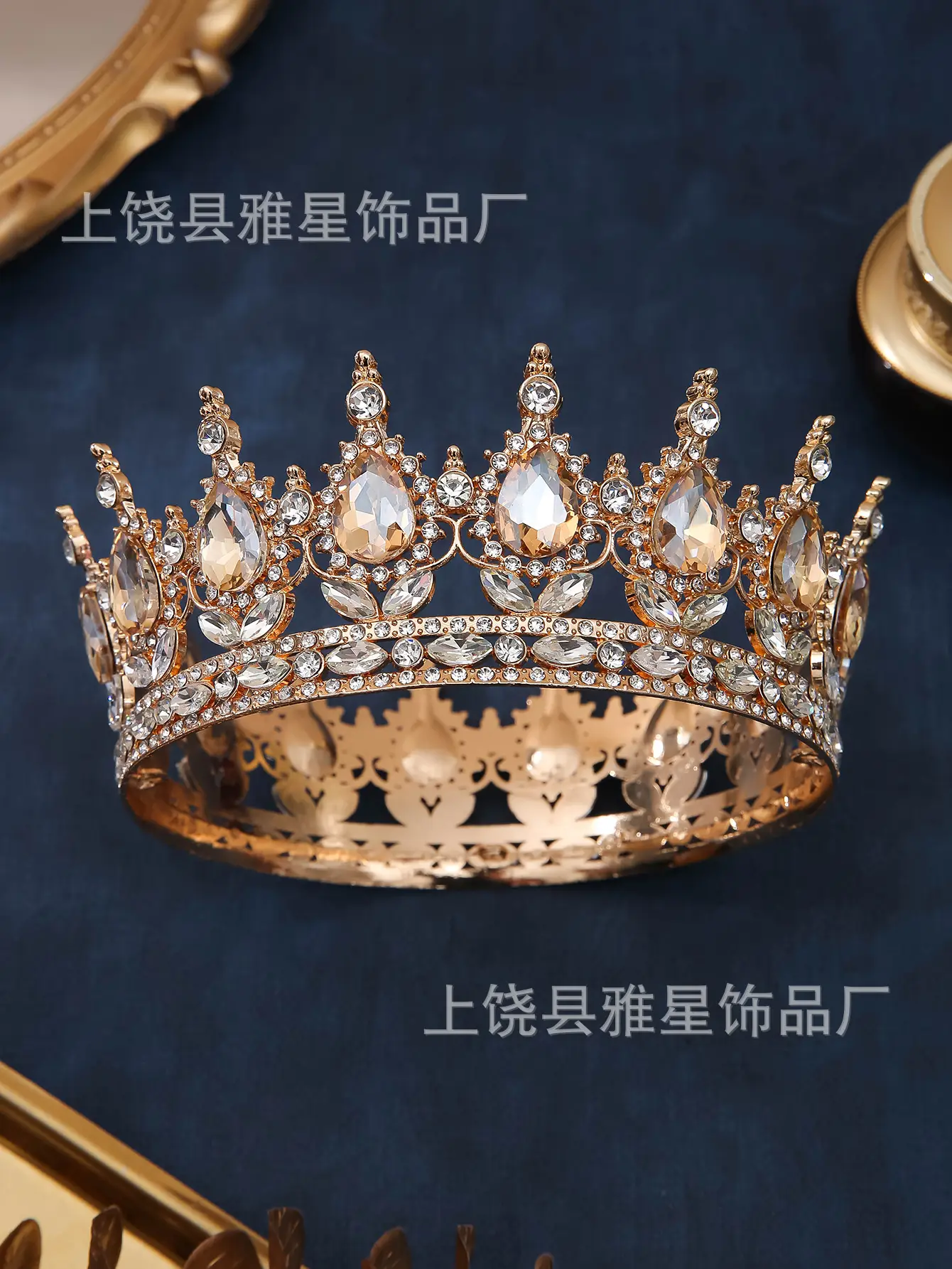 Luxury Rhinestone Crown for Bridal & Formal Wear — feature 33