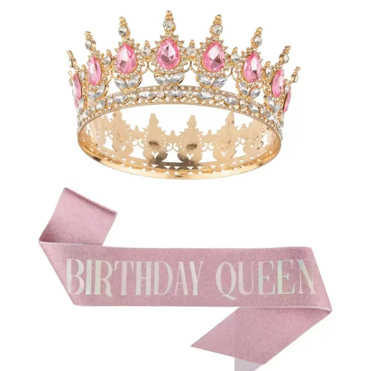 Luxury Rhinestone Crown for Bridal & Formal Wear - Image 19