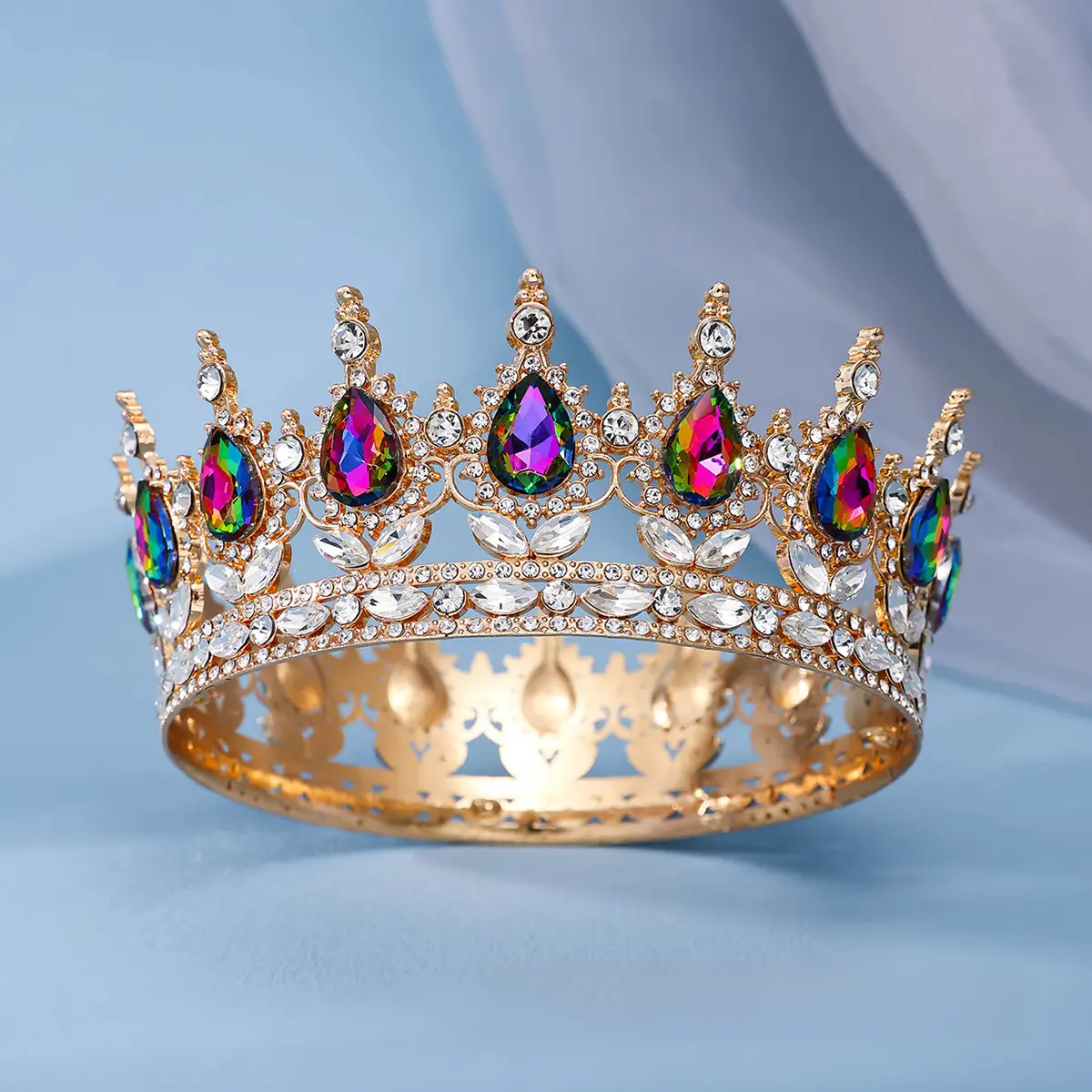 Luxury Rhinestone Crown for Bridal & Formal Wear - Image 11