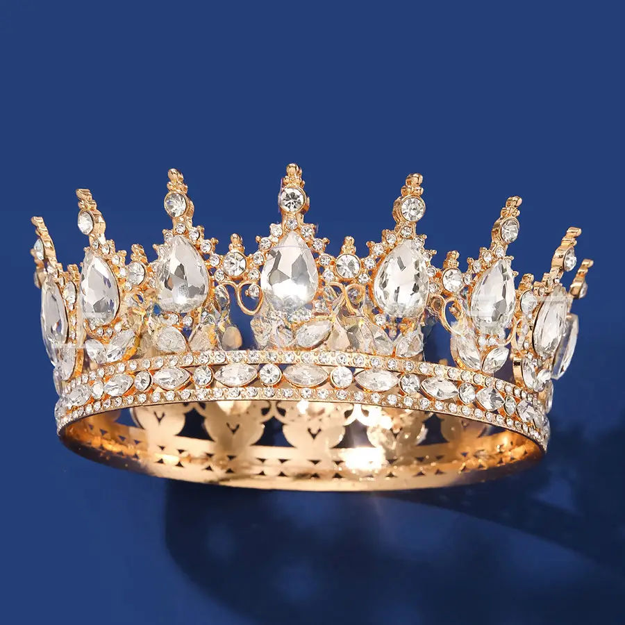 Luxury Rhinestone Crown for Bridal & Formal Wear - Image 2