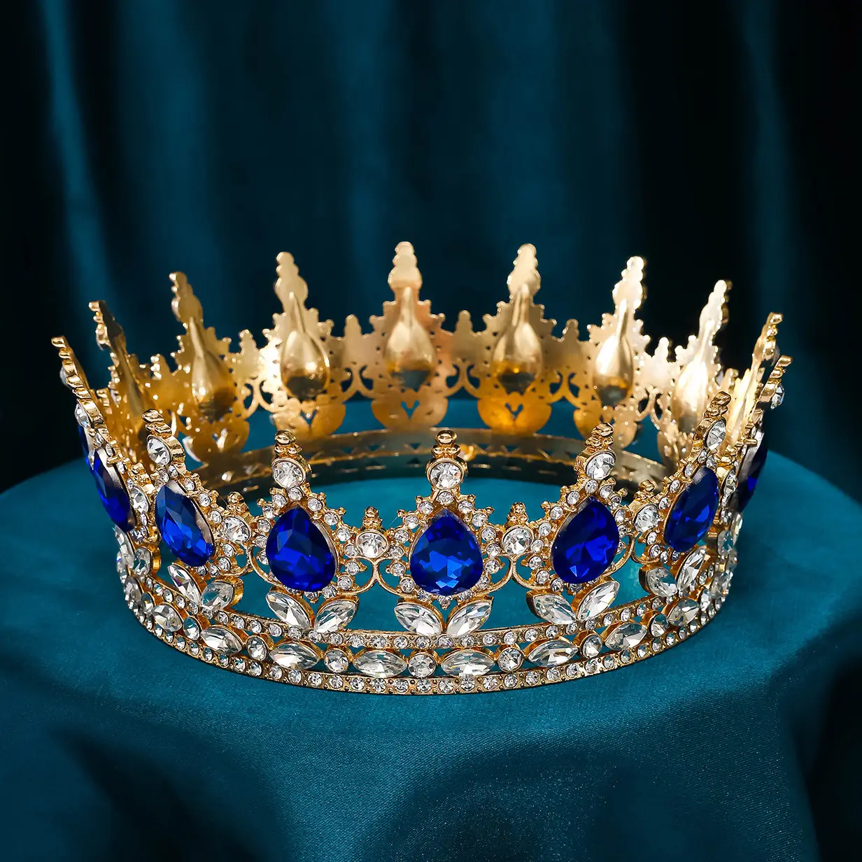 Luxury Rhinestone Crown for Bridal & Formal Wear - Image 5