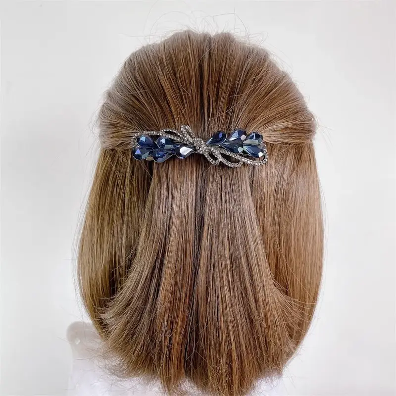 Korean Style Crystal Rhinestone Hairpin Bow Tie — feature 11