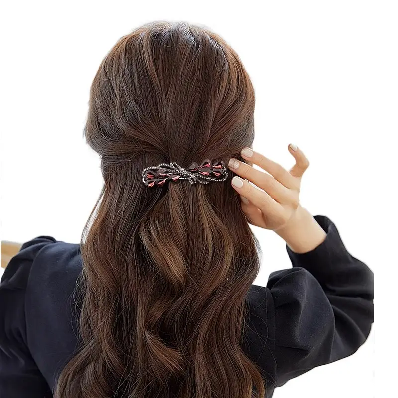 Korean Style Crystal Rhinestone Hairpin Bow Tie — feature 12