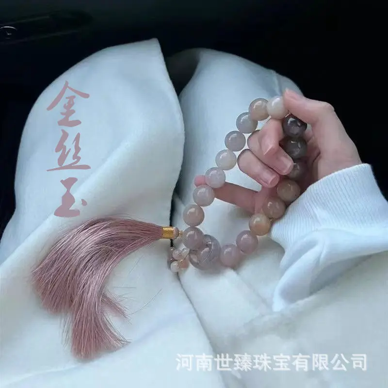 Gold Jade Violet Hand String Wine Stained Rose - Image 3