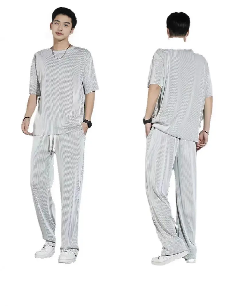 Men's Blue Casual Summer Sports Suit 2023 - Image 9