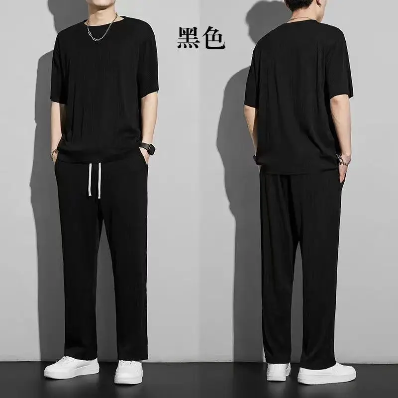 Men's Blue Casual Summer Sports Suit 2023 - Image 2