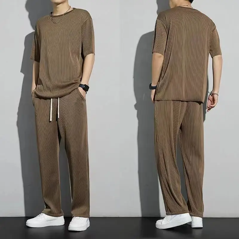 Men's Blue Casual Summer Sports Suit 2023 - Image 3