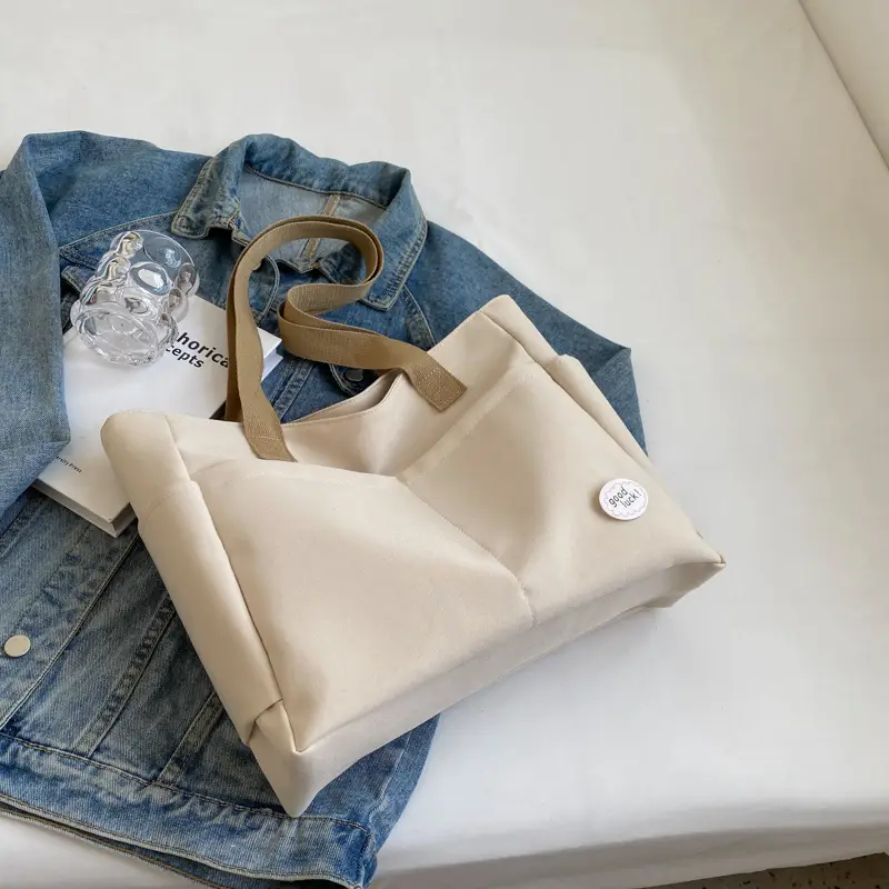 Canvas Large Capacity Shoulder Bag for Women - Image 6