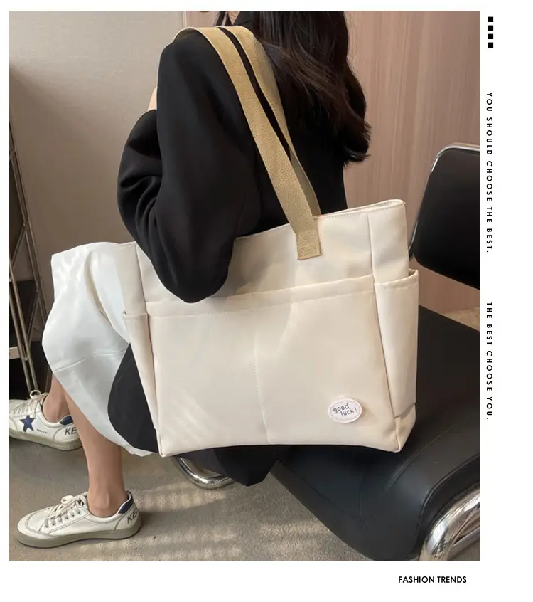 Canvas Large Capacity Shoulder Bag for Women — feature 10