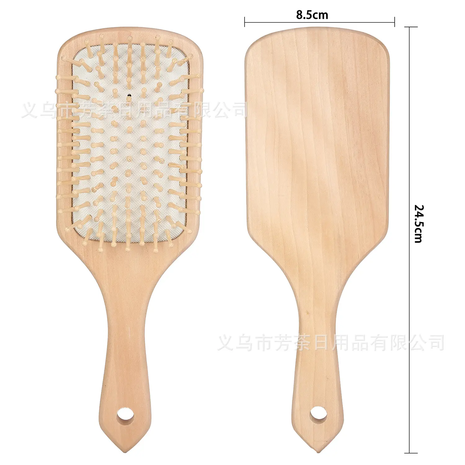 Wooden Hair Brush for Scalp Massage and Detangling