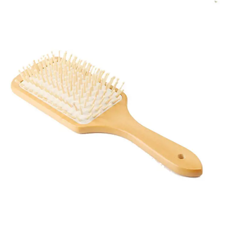 Wooden Hair Brush for Scalp Massage and Detangling