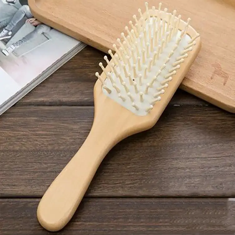 Wooden Hair Brush for Scalp Massage and Detangling