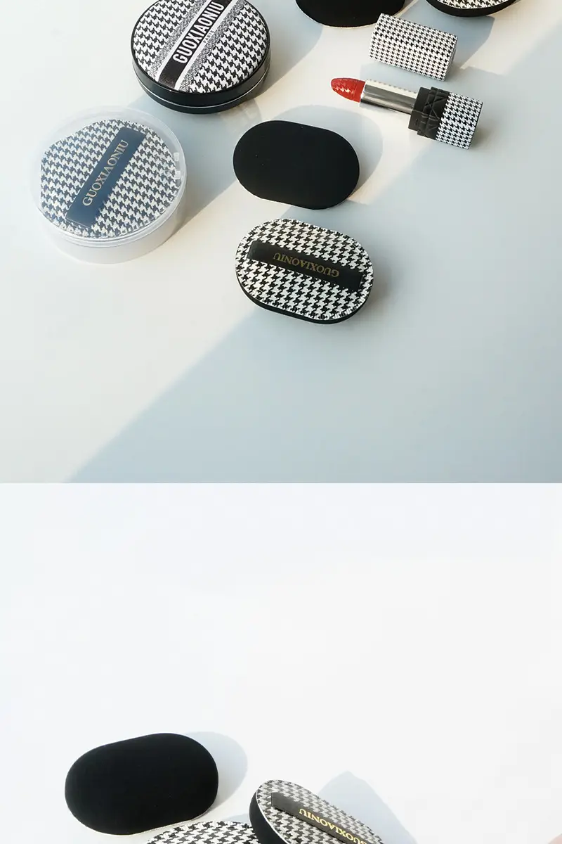 Guo Xiaoniu Houndstooth Powder Sponge 70mm Dry Wet — feature 12
