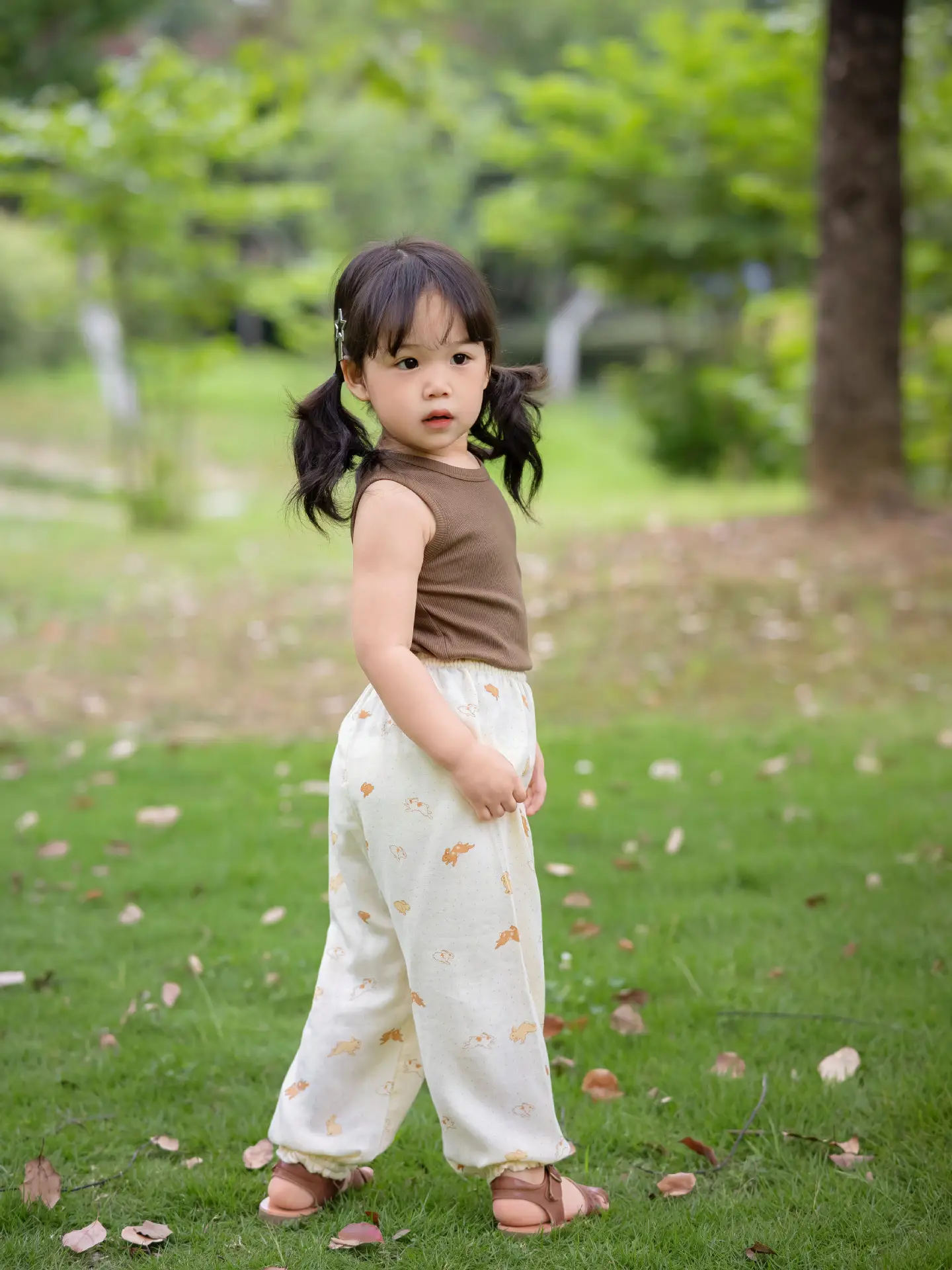 Children's Sleeveless Bamboo Pants Summer Wear