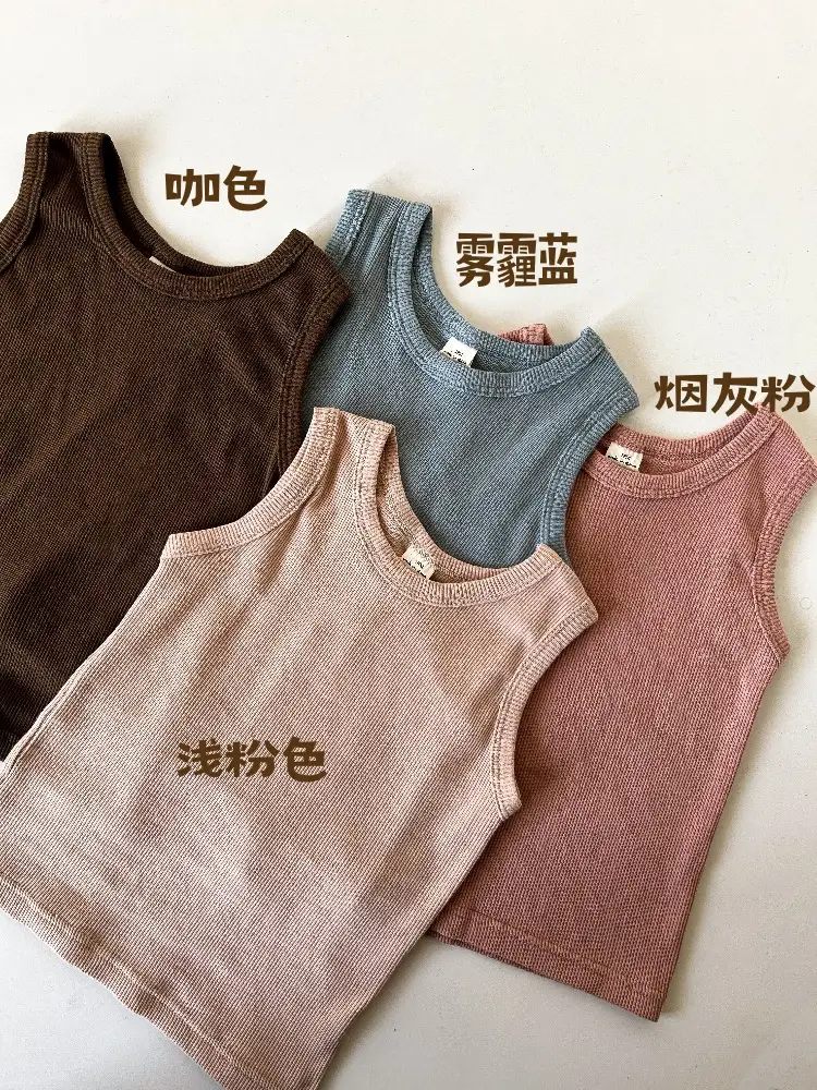 Children's Sleeveless Bamboo Pants Summer Wear