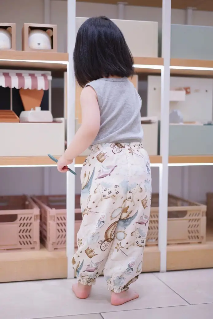 Children's Sleeveless Bamboo Pants Summer Wear