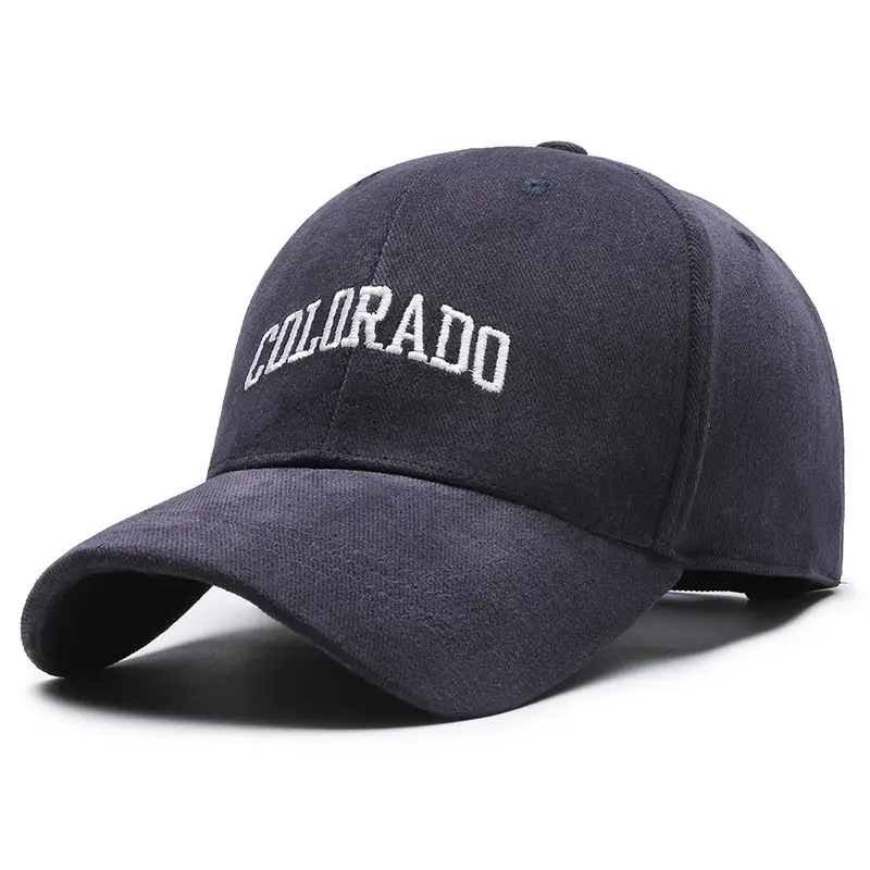 Women Baseball Cap Sanding Textured Curved Brim Embroidered Brown - Image 12