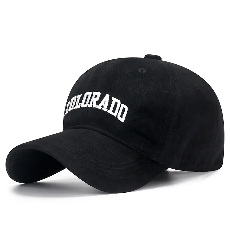 Women Baseball Cap Sanding Textured Curved Brim Embroidered Brown - Image 2