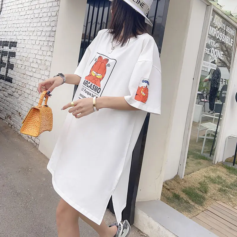 Baosiyuan Extra Large Cotton T-Shirt with Graphic Print - Image 4