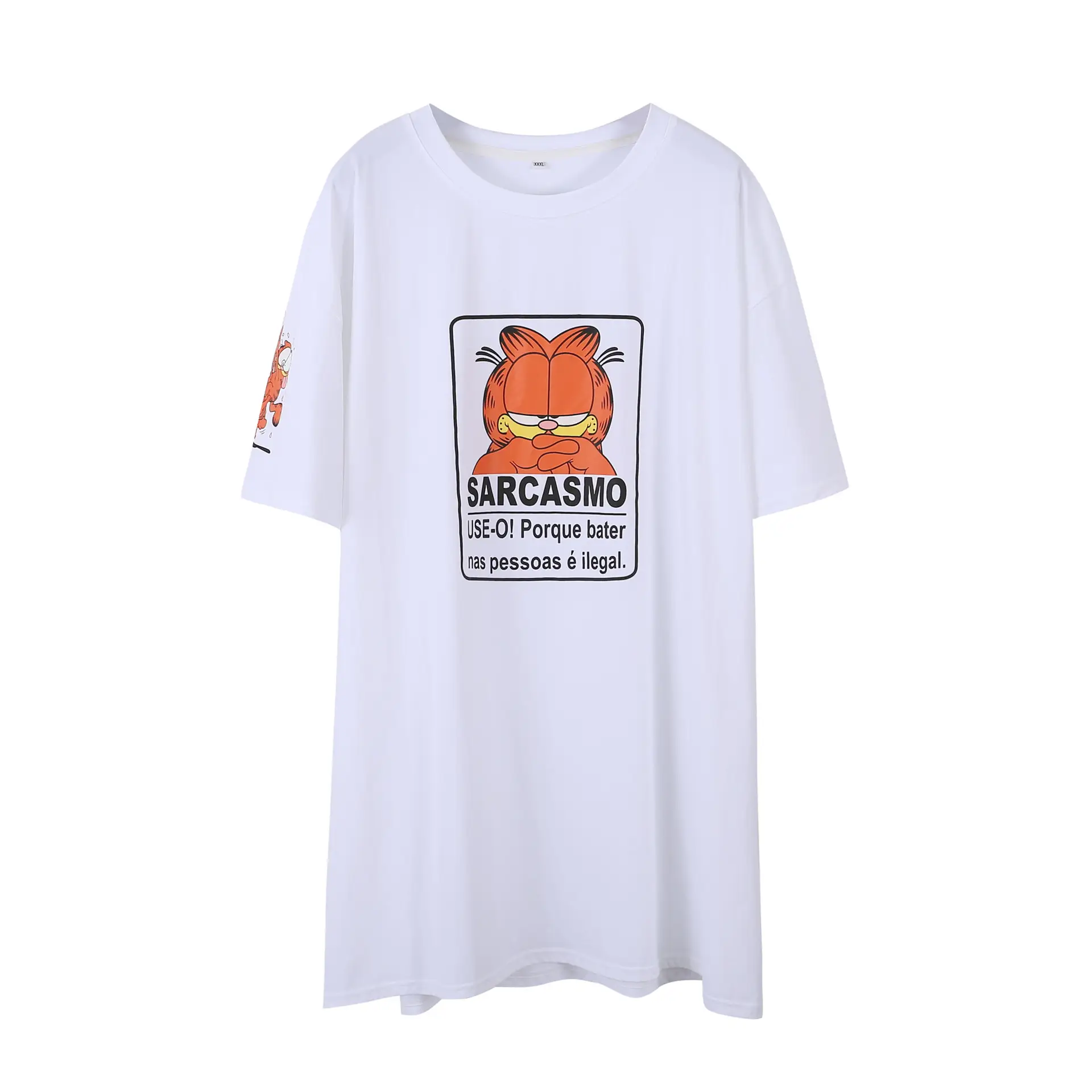 Baosiyuan Extra Large Cotton T-Shirt with Graphic Print - Image 7