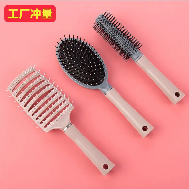 Airbag Hair Brush for Boys Girls Pink High Cranial Top