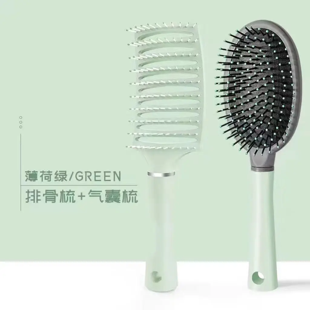Airbag Hair Brush for Boys Girls Pink High Cranial Top