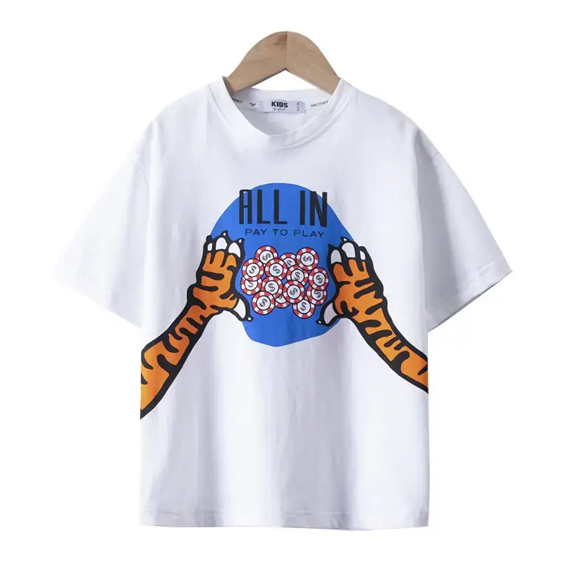 Kids Cartoon Money T-Shirt Blue Pants Summer 2024 - Image 6