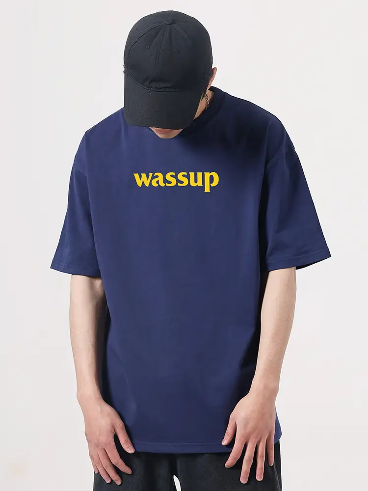 Wassup Heavy Cotton Men's T-Shirt Loose Fit - Image 12