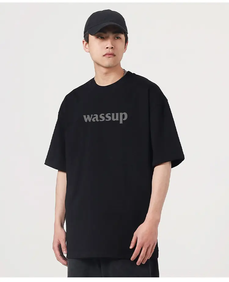 Wassup Heavy Cotton Men's T-Shirt Loose Fit — feature 10