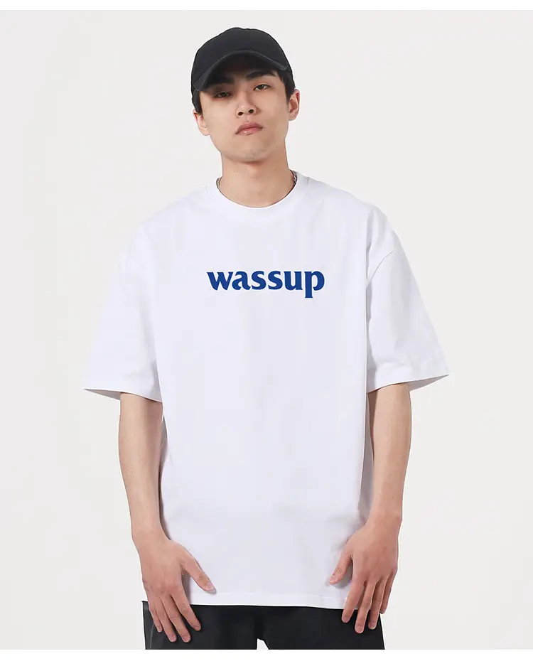 Wassup Heavy Cotton Men's T-Shirt Loose Fit — feature 13