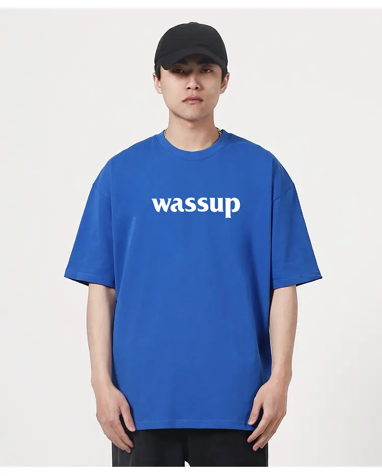 Wassup Heavy Cotton Men's T-Shirt Loose Fit — feature 16