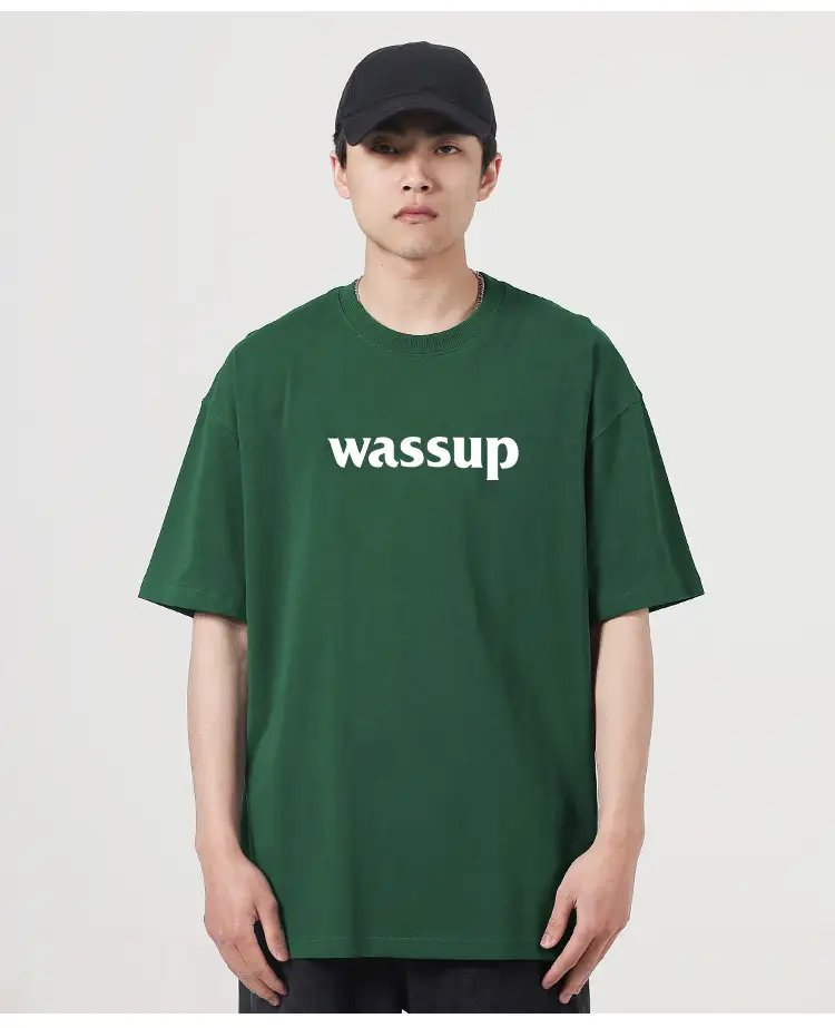 Wassup Heavy Cotton Men's T-Shirt Loose Fit — feature 19