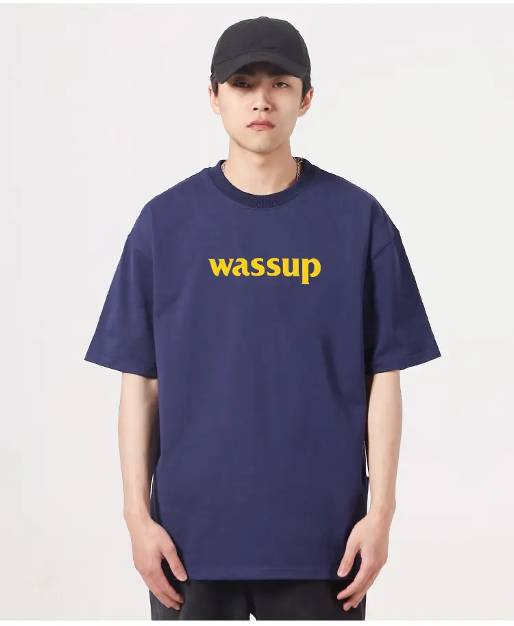 Wassup Heavy Cotton Men's T-Shirt Loose Fit — feature 2
